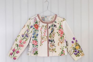 Pink Blush broderet jakke