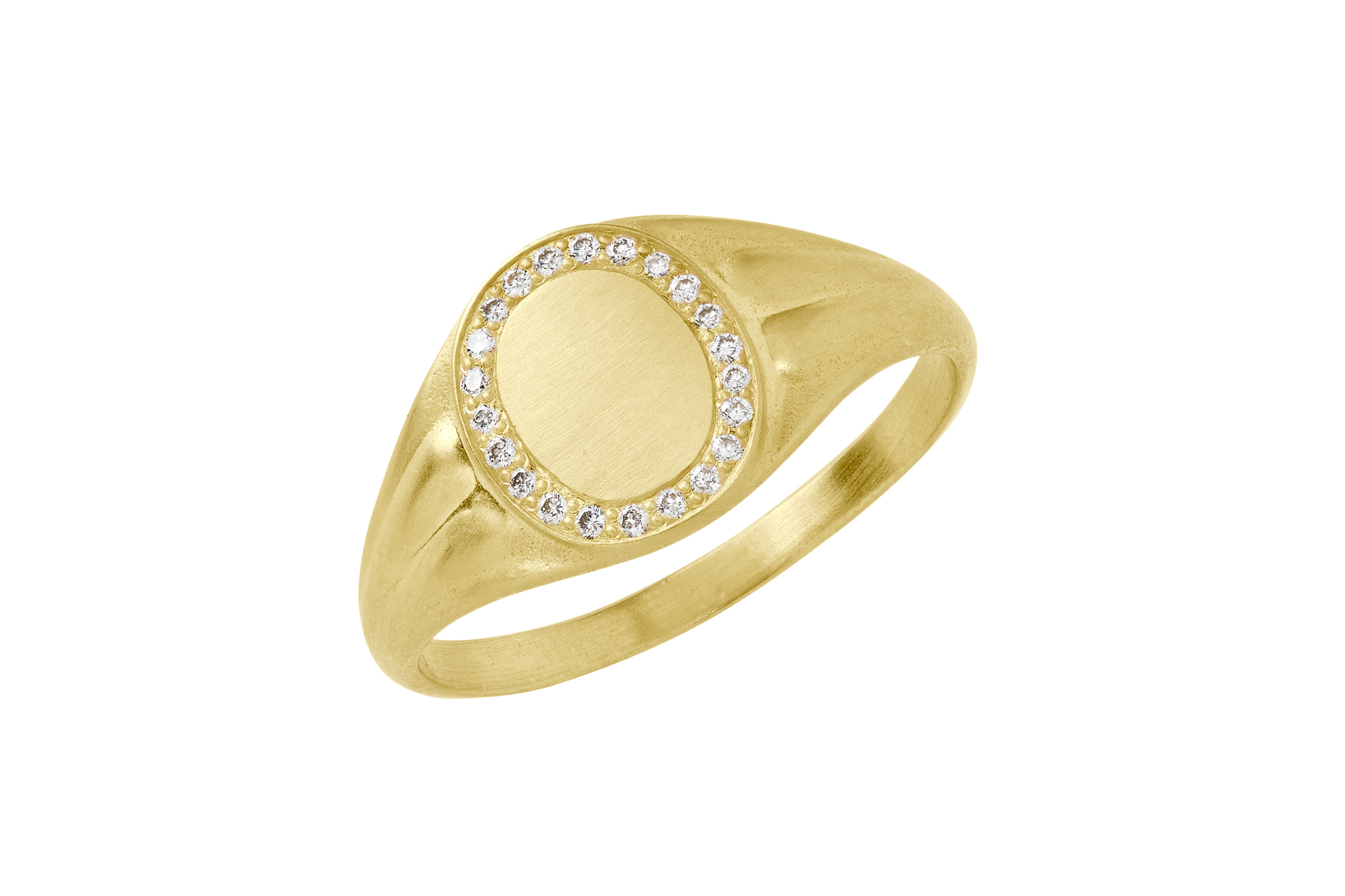 Avalon Pavé diamant guld ring