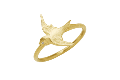 Hirondelle diamant guld ring