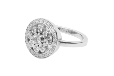 La Fenice diamant hvidgulds ring