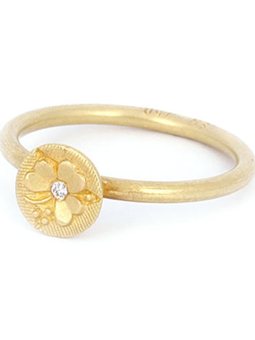 Luck diamant guld ring
