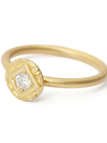 Pique diamant guld ring