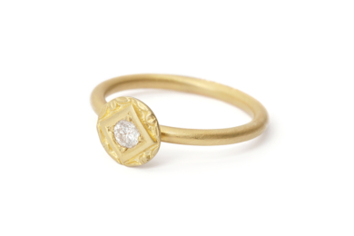 Pique diamant guld ring