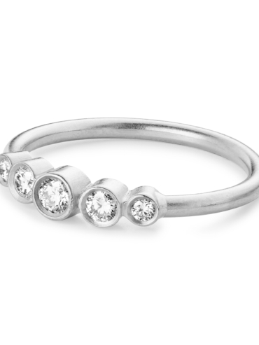 Stella 0,22ct diamant hvidgulds ring