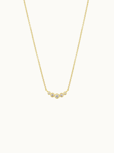 Stella 0,13 ct diamant guld halskæde