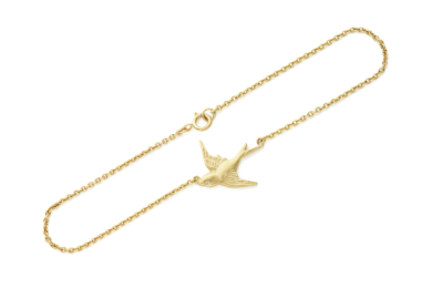 Hirondelle diamant guld armbånd