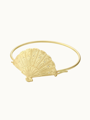 Fan diamant guld vifte armbånd