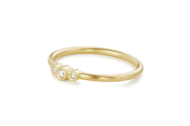 Stella 0,09ct diamant guld ring
