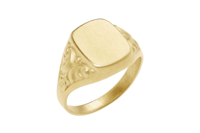 Flora Signet Ring Guld Edith Hegedüs