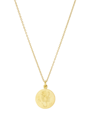 Zodiac Scorpio guld halskæde