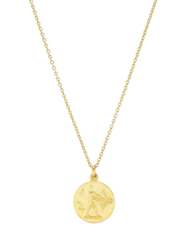 Zodiac Sagittarius guld halskæde