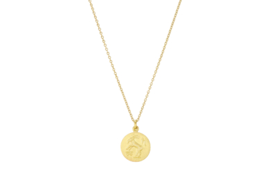Zodiac Capricorn guld halskæde