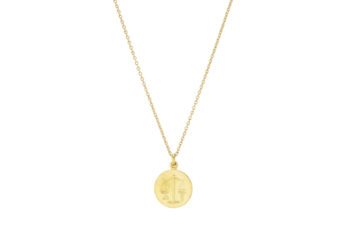 Zodiac Libra guld halskæde