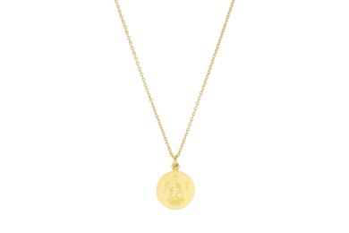 Zodiac Aquarius guld halskæde