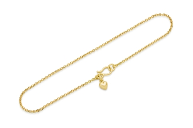 Heart guld armbånd